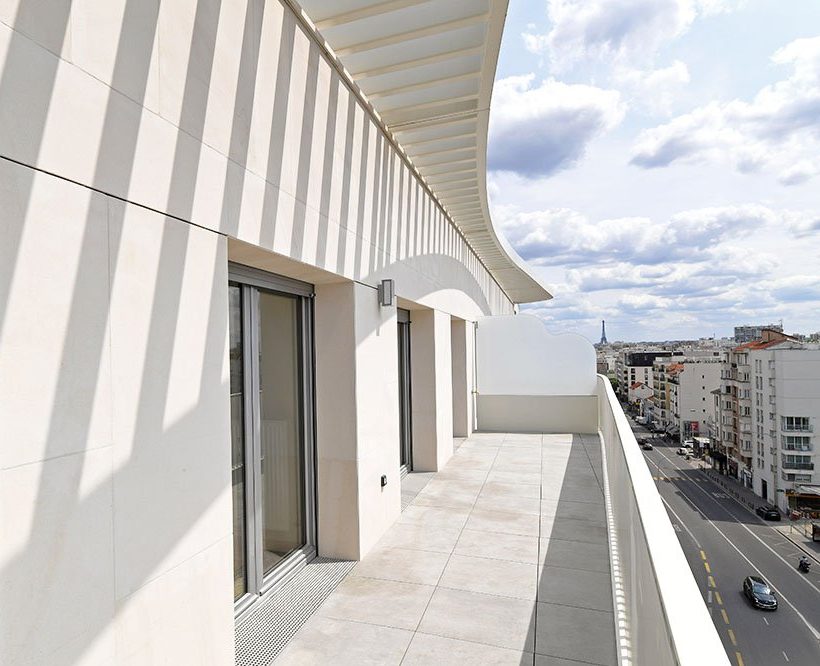 Balcon résidence Villa Victoria, logement social à Courbevoie